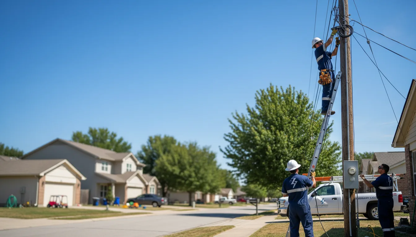 Residential electrician providing installation services in Lyle, MN